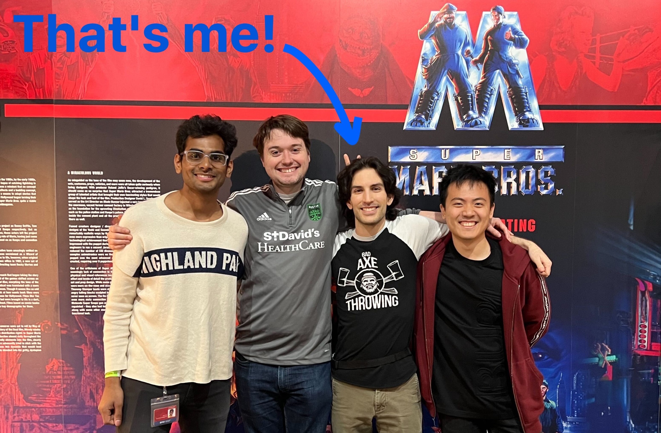 SMU Guildhall production students at Dallas Video Game Museum