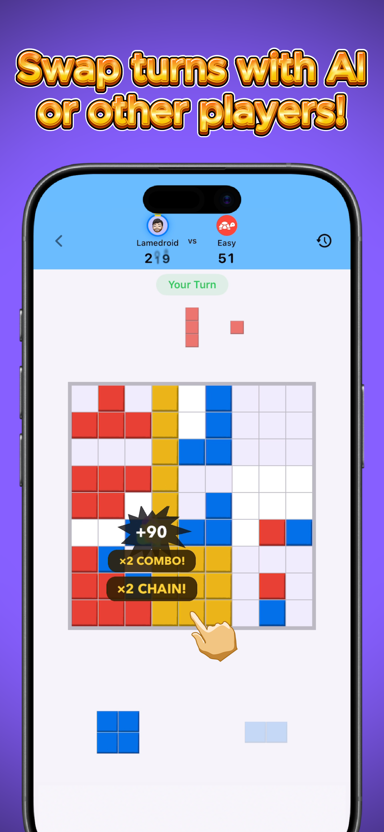 Swap turns with AI